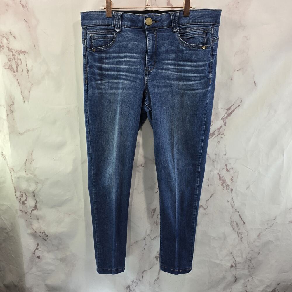 Democracy Jeans Womens 14 High Rise Skinny Ab Solution Denim Technology